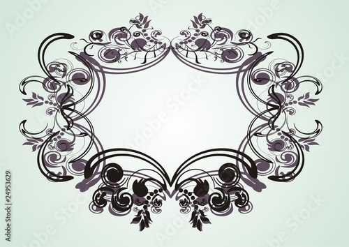 Abstract floral ornament