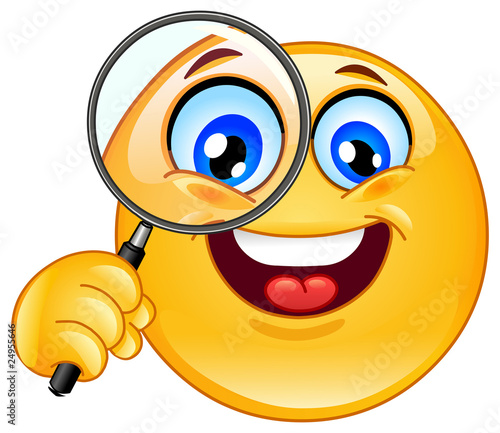 Magnifying glass emoticon