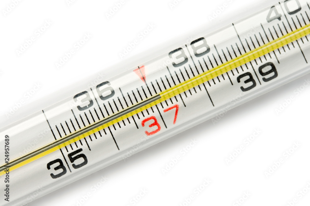 Thermometer isolated on the white background Thermometer isolated on the white background