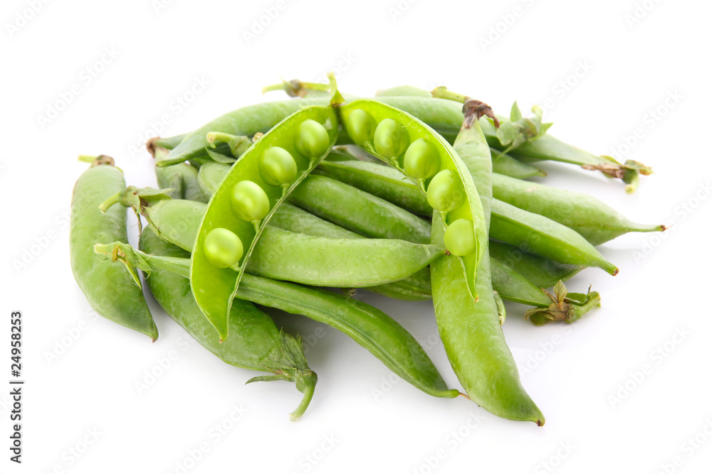 Heap of ripe pea vegetable isolated Heap of ripe pea vegetable isolated