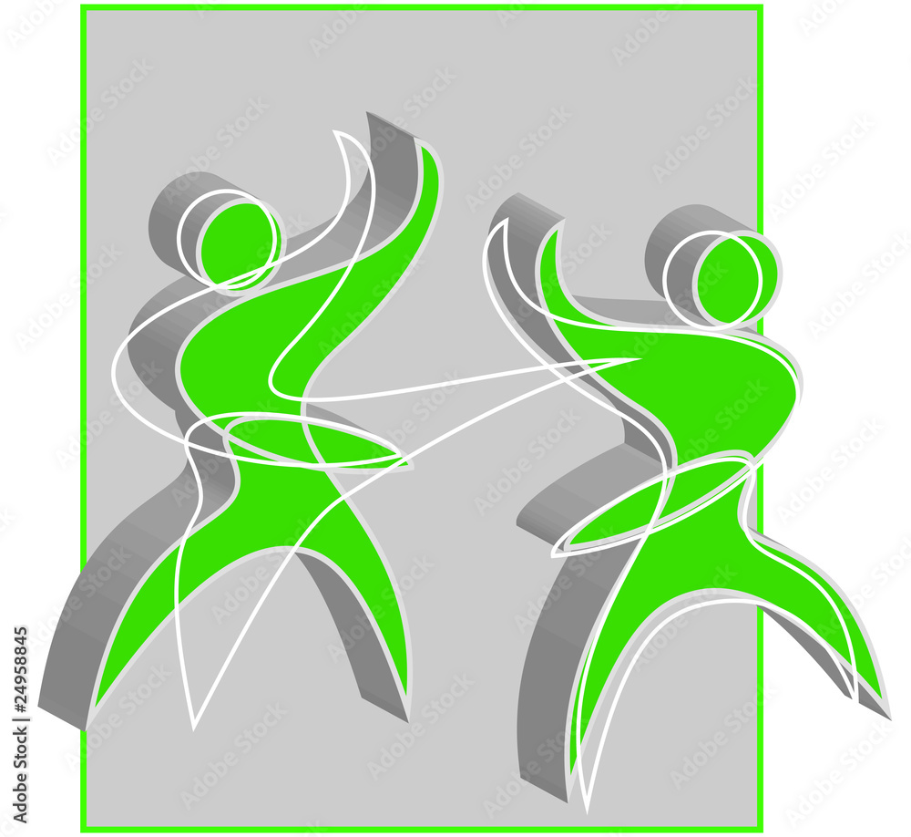 Fototapeta premium Zweikampf