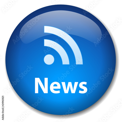NEWS Web Button (rss feed internet media breaking headlines ok)