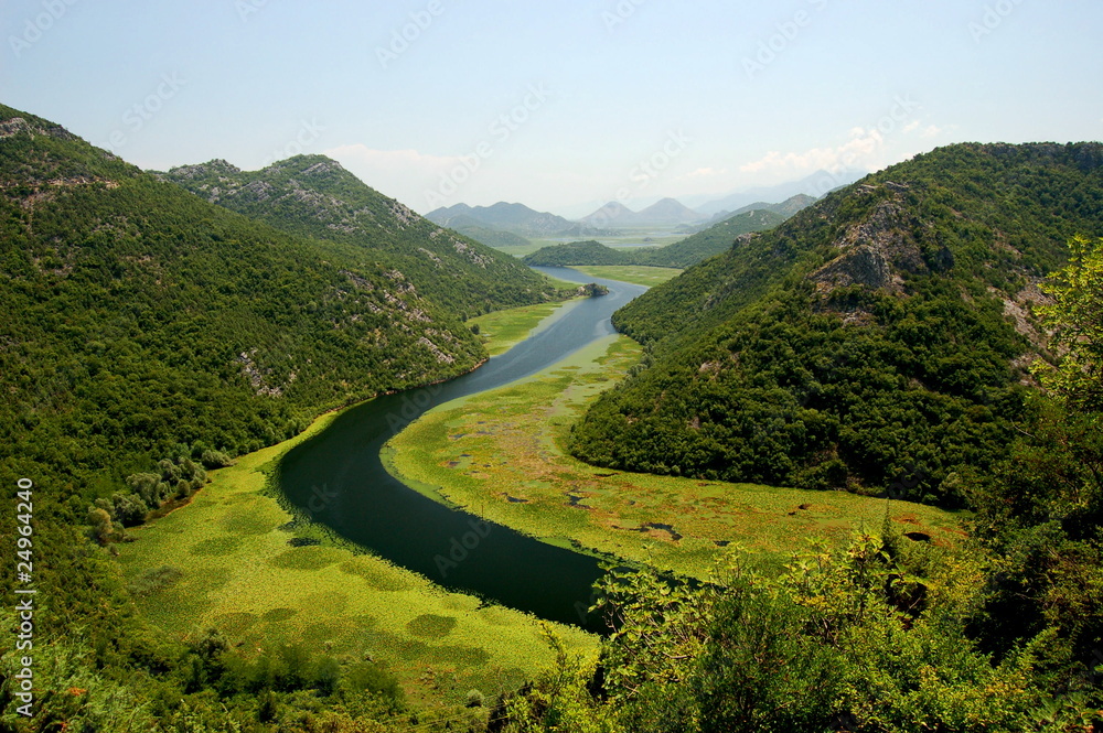 Crnojevica river, Montenegro - obrazy, fototapety, plakaty 
