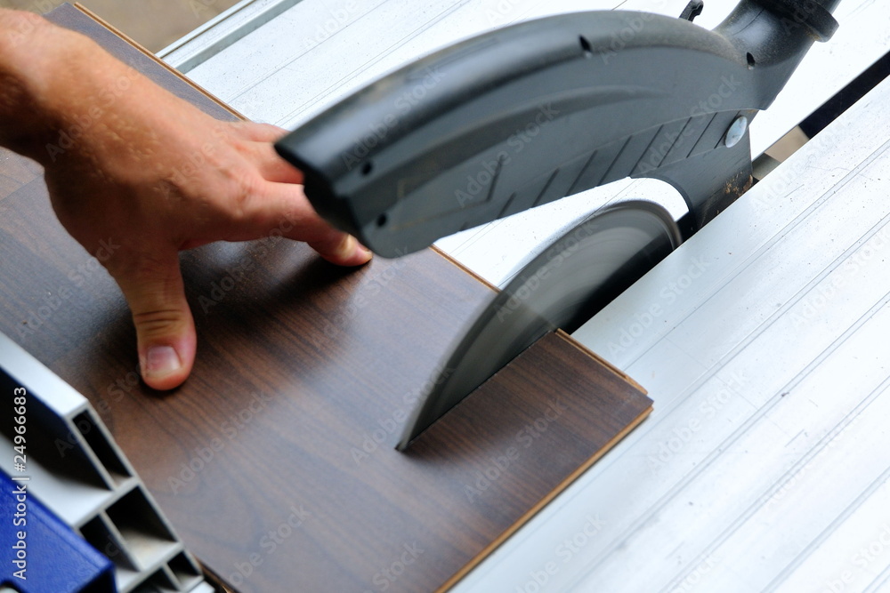 Obraz premium Laminat zusägen