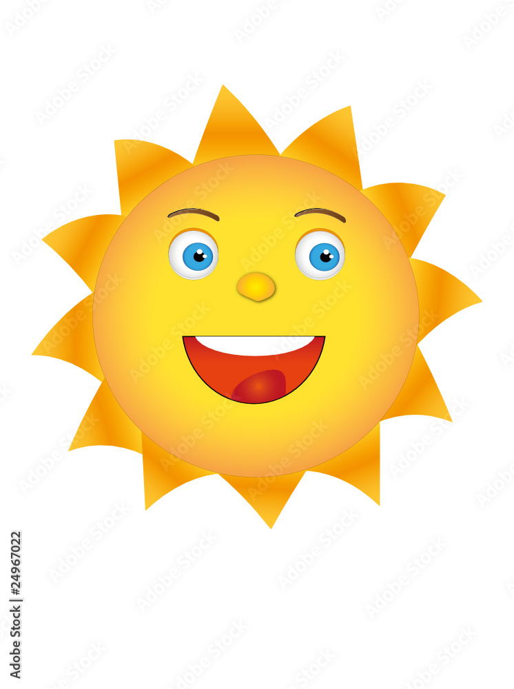 Happy Sun - vector