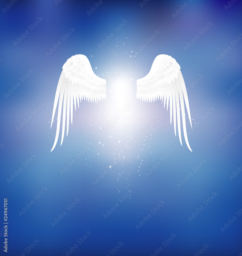 Angel Wings 天使翅膀 - obrazy, fototapety, plakaty 