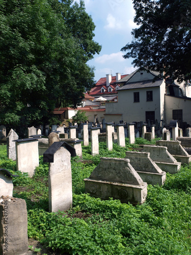 The Remuh a Jewish  Cemetery in Krakow, Poland photo