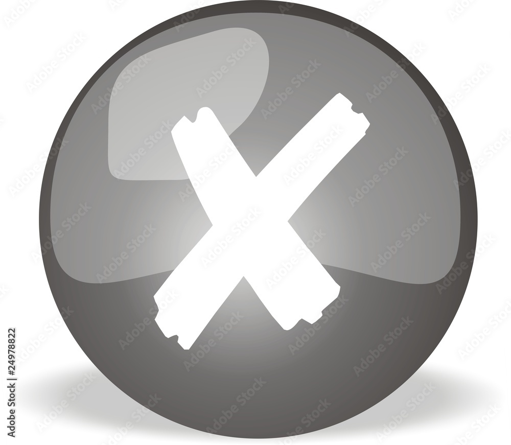 Fototapeta premium bouton refus