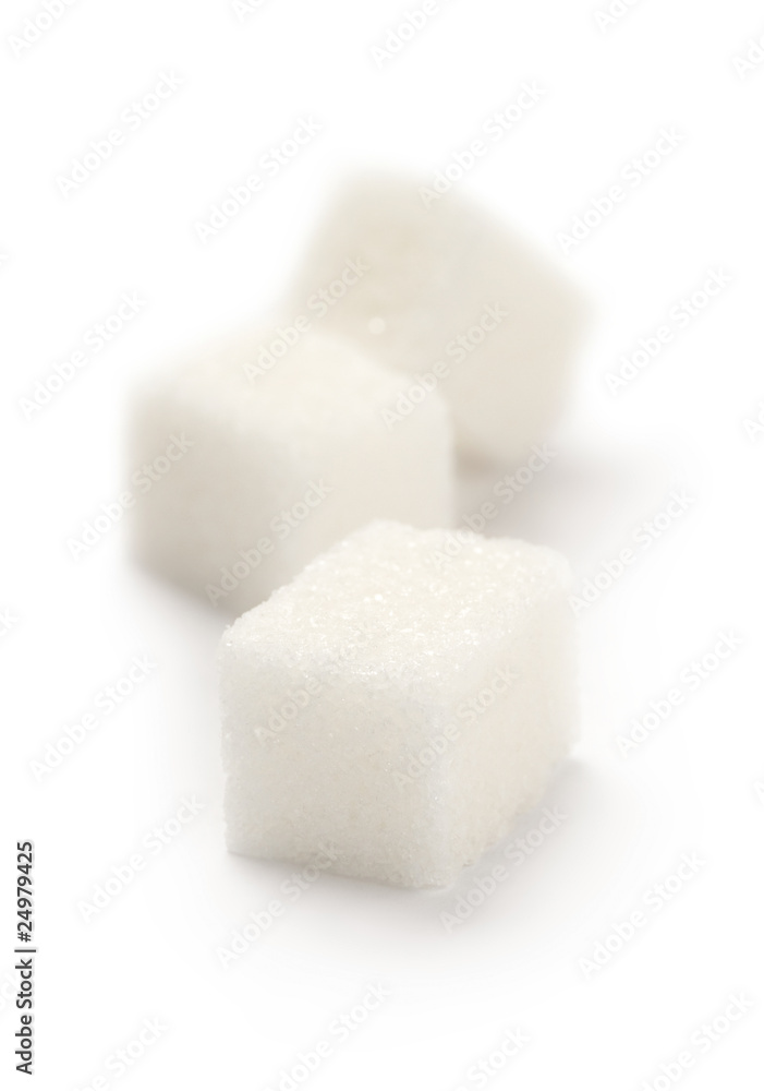 Sugar isolated on the white background