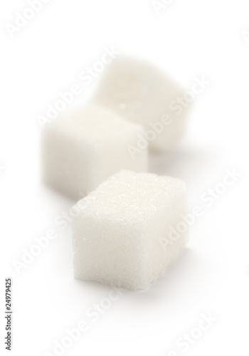 Sugar isolated on the white background