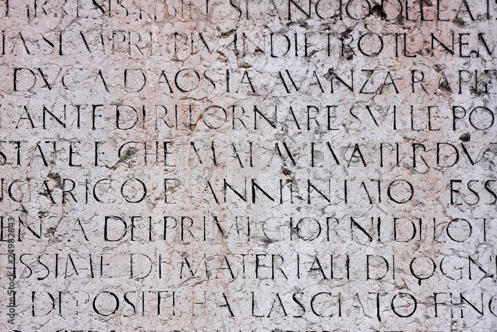 Ancient italian text