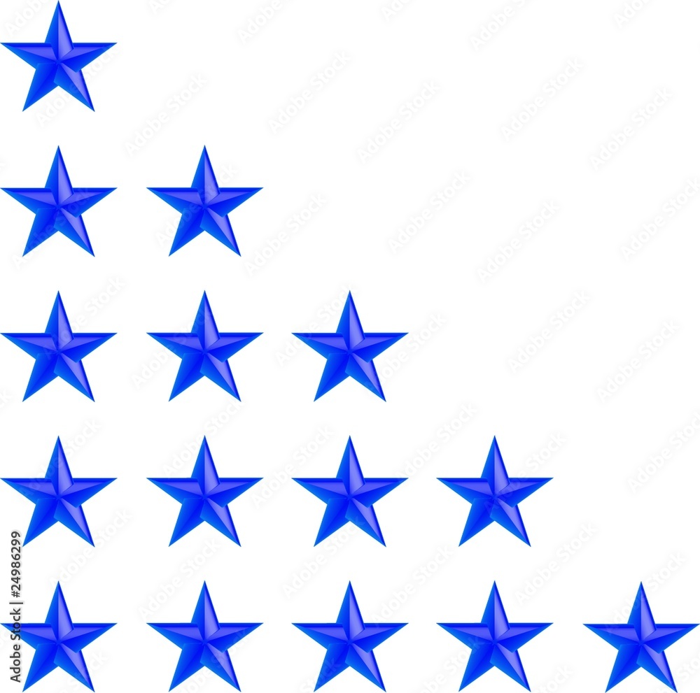 Fototapeta premium Bewertungssystem 5 Sterne