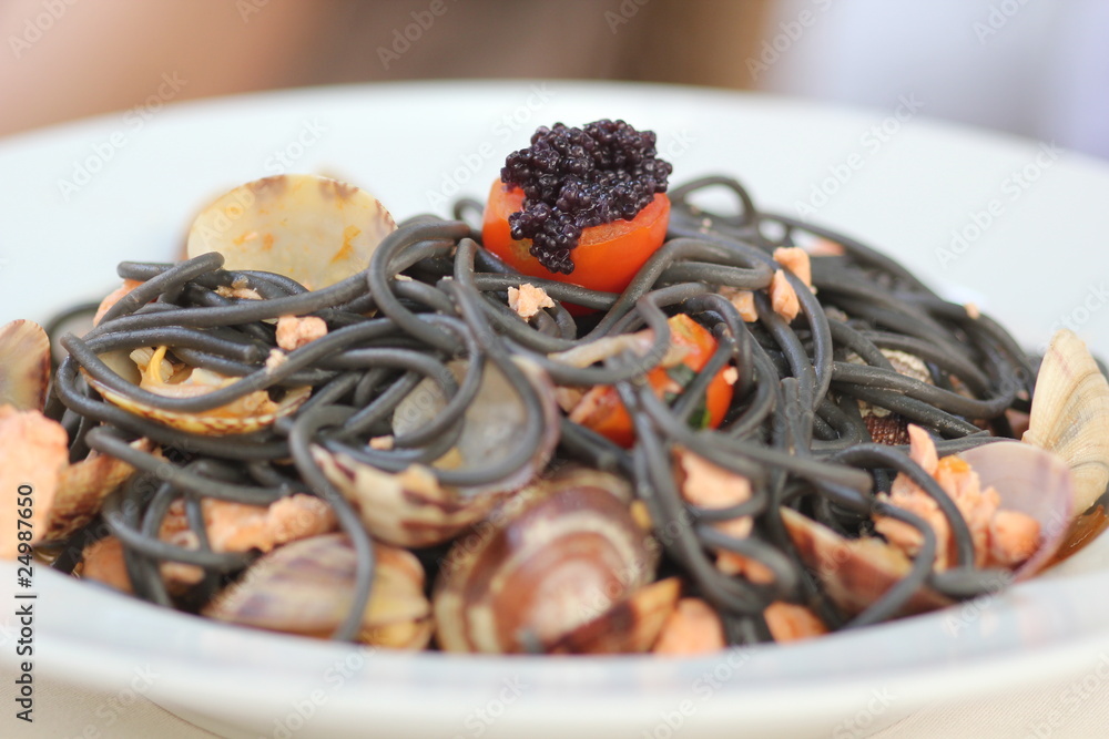 Fototapeta premium Meeresfrüchte-Pasta
