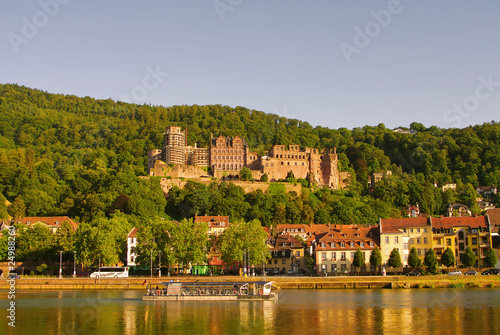 Heidelberger Old Castle and river, summer 2010