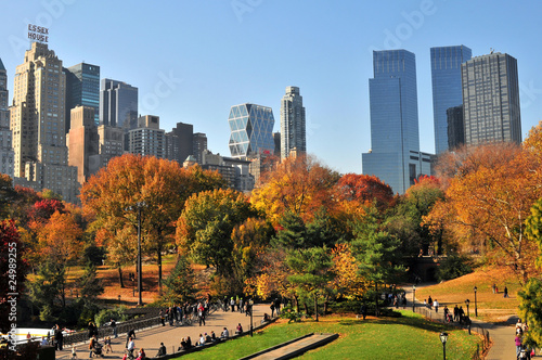 Autumn in the Central Park   NYC.