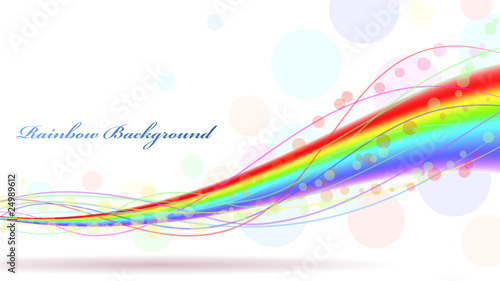 Colorful rainbow horizontal background