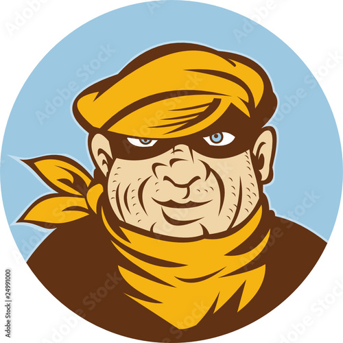 burglar mugger thief with mask