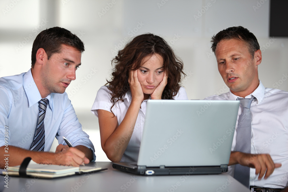 Business people in a work meeting in the office Business people in a work meeting in the office