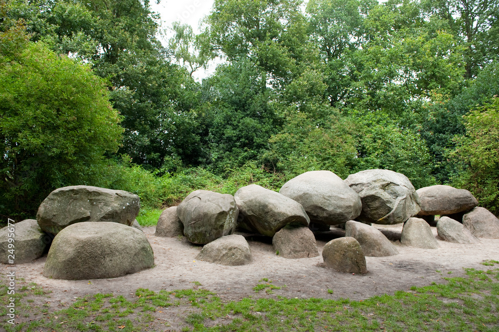 Old stone grave in Holland