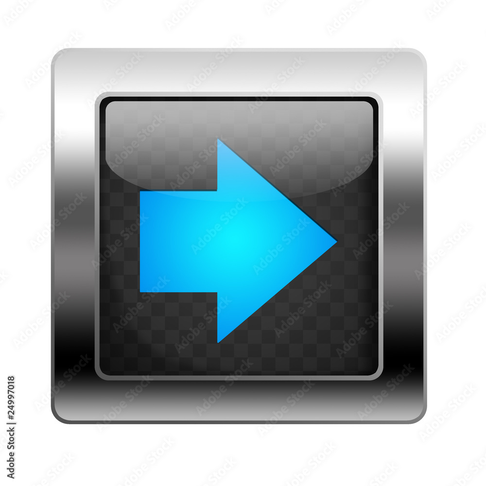 Metal Button Right Arrow Metal Button Right Arrow