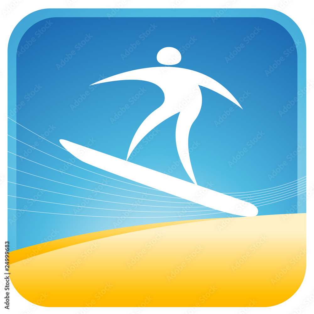 human balancing on a surf board