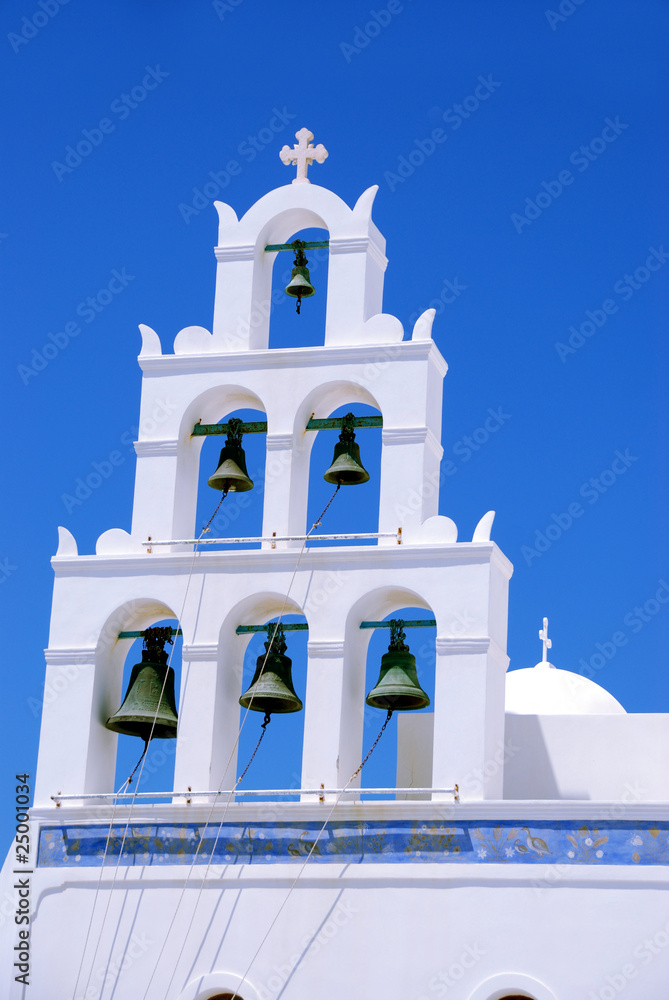 Φωτογραφία Bells at church in Oia, Santorini Island, Greece