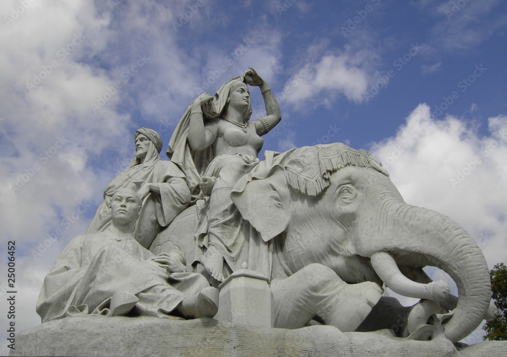 Oriental Statue at the Albert Memorial, London