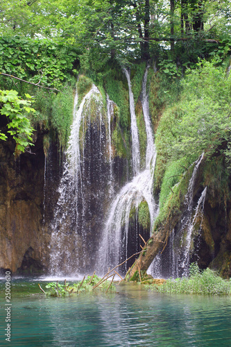 Natur Wald Wasserfall 01