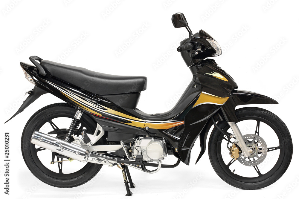 Fototapeta premium Nice scooter motorcycle over white background