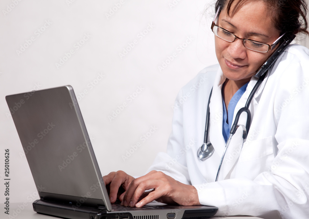 Attractive thirties asian medical woman doctor Attractive thirties asian medical woman doctor