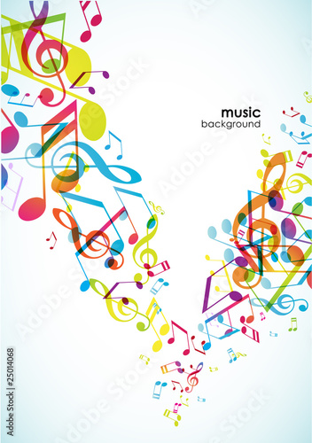 Abstract background with tunes.