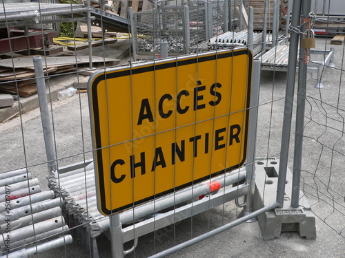 accès chantier photo