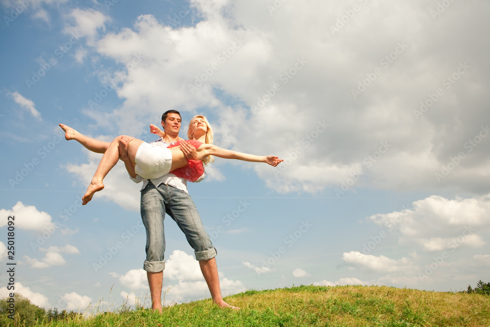 Young love Happy smiling couple Young love Happy smiling couple