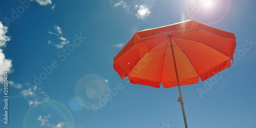 Billede på lærred parasol