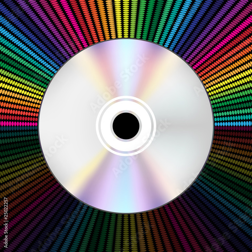 CD on Abstract Background