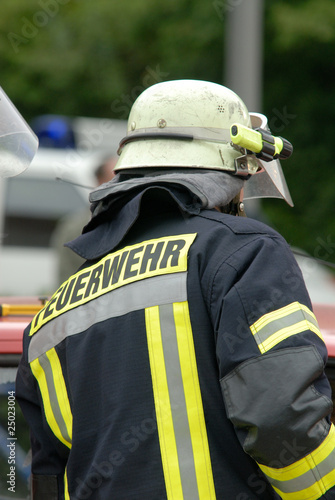 Plakat w ramie Feuerwehrmann