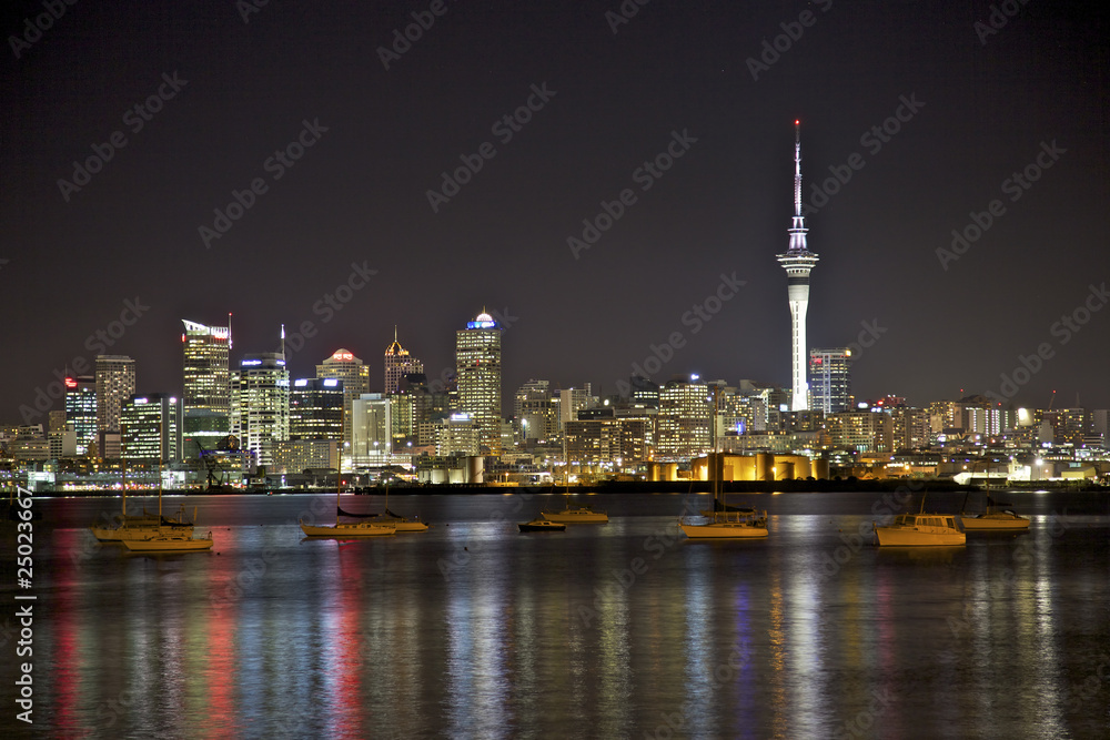 Auckland City Skyline