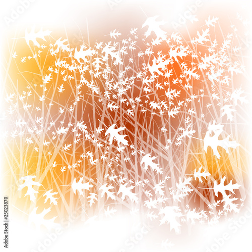 Watercolor fall background