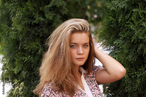 Beautiful young woman. Outdoor portrait