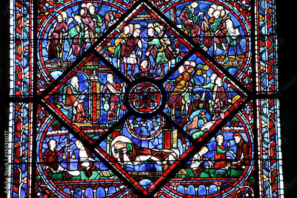 Vitrail, Cathédrale de Chartres