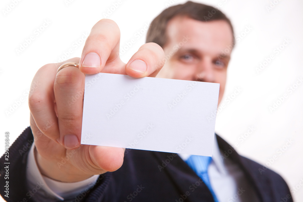 Blank business card Blank business card