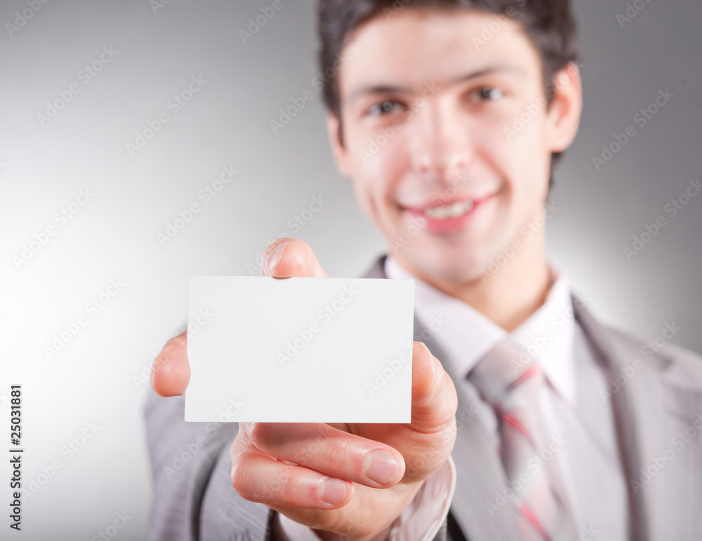 Blank business card Blank business card