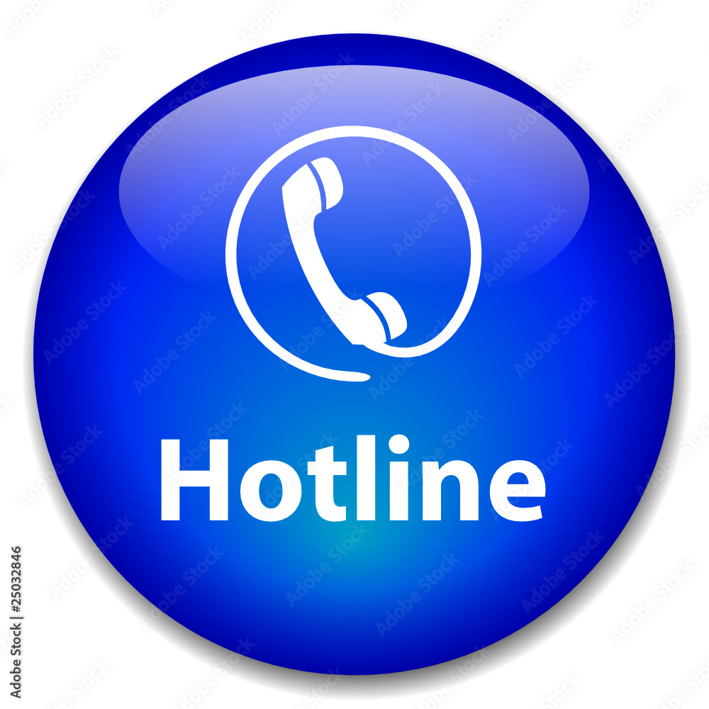 HOTLINE Web Button (customer service contact support sos help)