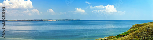 Panoramic view of the sea bay
