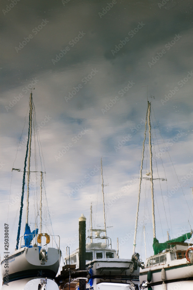 Sailboat reflections