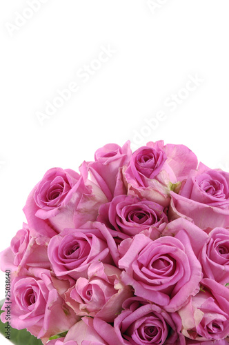 beautiful bouquet of pink roses