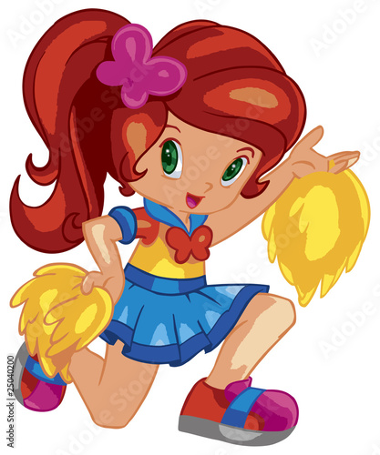 cute cheerleader