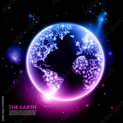 earth at night