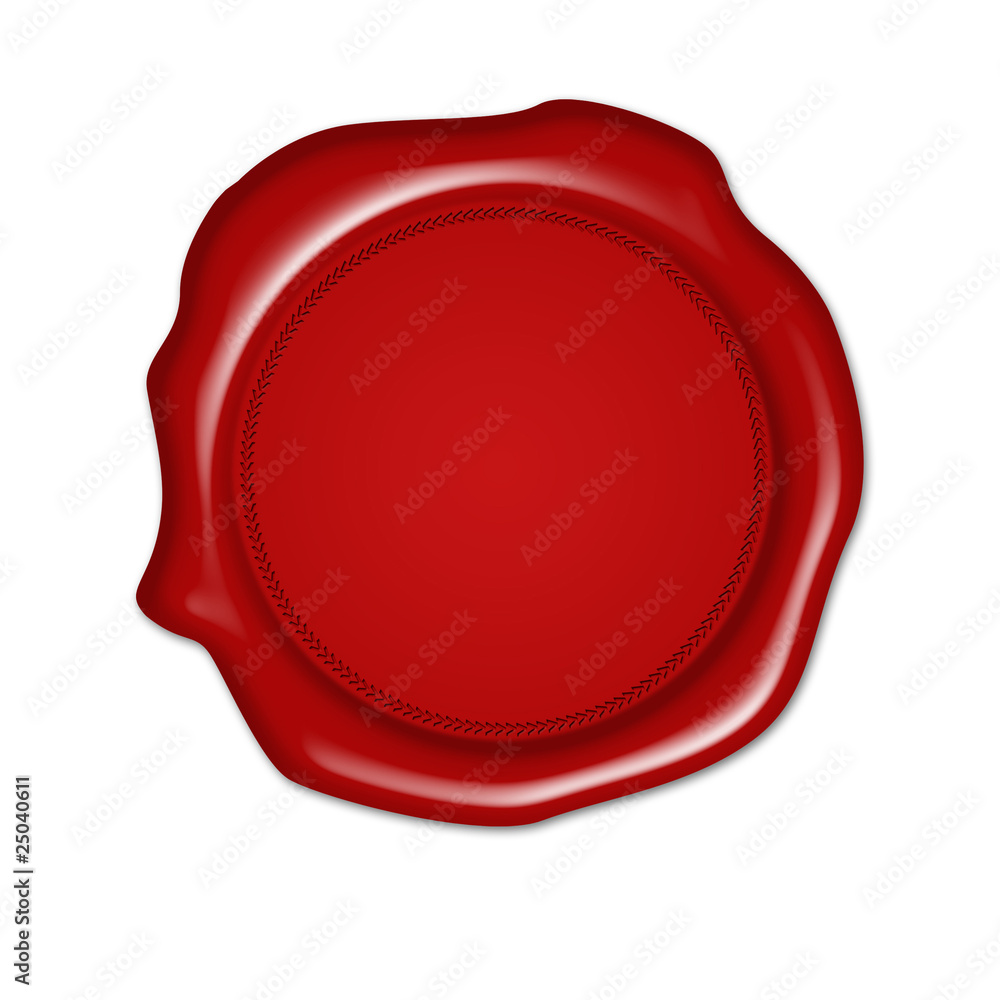 blank wax seal, button, red blank wax seal, button, red