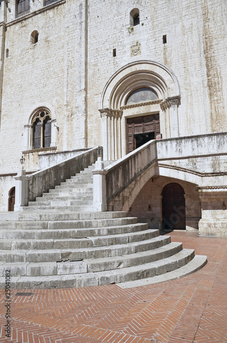Canvas Print Consul Palace. Gubbio. Umbria.